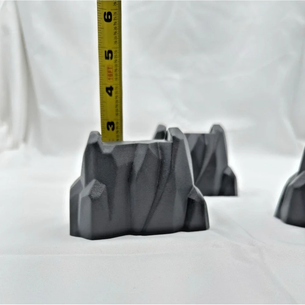 Brio World Wooden Railway Train Replacement Mountain Rock Risers x 3 Gray